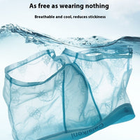 Men's Ice Silk Net Yarn Breathable Boxers