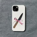 Cute Fruit Knife Phone Case With Magnetic Closure Niche Style