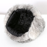 Rabbit Fur Unisex Thickened Warm Ear Protection Cold-proof Outdoor Hat