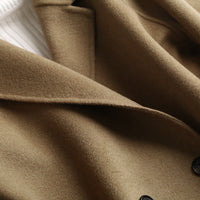 Vintage loose double faced cashmere suit coat
