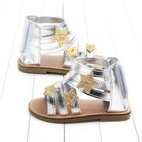 PU leather star baby girl non-slip sandals