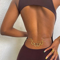 Sexy Waist Chain Double Snake Body Chains