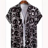 New 3D Printed Men's Short Sleeve Shirt
