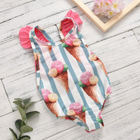 Cartoon printed lace up jumpsuit