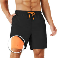 Anti-Embarrassment Quick-Dry Solid-Color Shorts