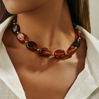 Ethnic Patchwork Style Irregular Multicolored Chain