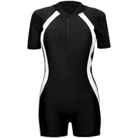 Boys And Girls Sun Protection Diving Sport Short Sleeve Training Suit Children's One-piece Swimwear