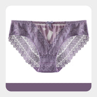 Women's Pure Lace Mid Waist Bag Hip Breathable Comfortable Briefs