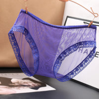 Sexy Ladies Panties Lace Edge Full Transparent Gear