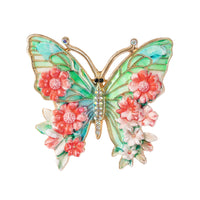 Enamel-painted Butterfly Brooch Sophisticated Luxe Yet Understated And Effortlessly Versatile