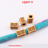 Reggae Dirty Braids Ornaments Beaded Imitation Wood Plastic