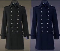 Men's  Double-breasted Woolen Coat Tide