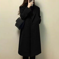 Overcoat Coat Overknee Thickened Mid-length Elegant Woolen