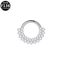 G23 Titanium Alloy Zircon Nose Stud