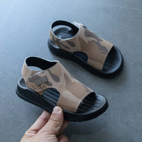 Soft Bottom Non-slip Children Sports Leather Beach Sandals