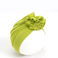 Pleated flower hat