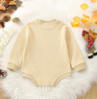 Autumn Festival Long Sleeve Letter Print Romper
