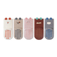Learning Socks Cartoon Home Socks Children Fleece-lined