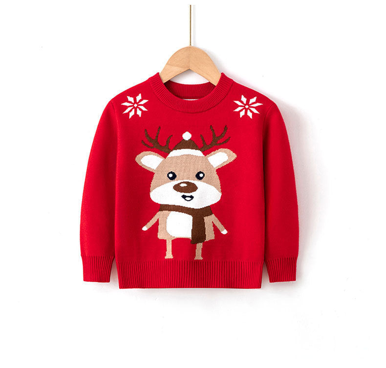 Viscose, Cotton Christmas Sweaters For Children