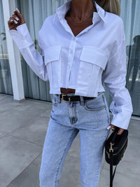 Fashion Loose-long Sleeve Button Shirt