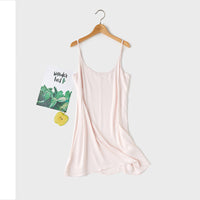 Satin cross straps home nightdress
