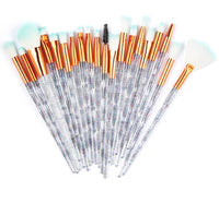 Diamond Makeup Brush Set (20 Pcs)