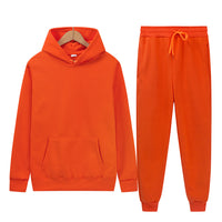 Men's Sport Suit Solid Color Light Board Fleece Warm