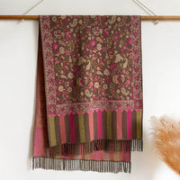 Autumn And Winter Ethnic Style Plant Flower Core-spun Yarn Tassle Fashion