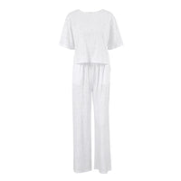 Loose Casual And Comfortable Womens Knit Loungewear Set