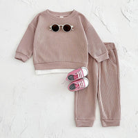 Spring And Autumn Newborn Long Sleeve Fake Two-piece Suit