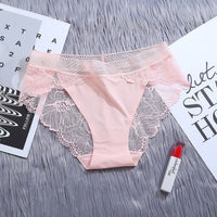 Women's Traceless Mid Waist Ice Silk Underwear