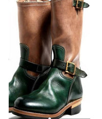 Flat-bottomed Wedge Mid-tube All-match Casual Fashion Men's Boots