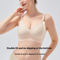 Summer Thin Gathering Nursing Bra For Pregnant Women Breastfeeding