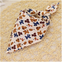 Simple saliva towel cartoon lace cotton triangle scarf
