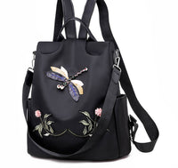 Oxford cloth embroidered backpack