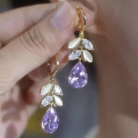 New Style Elegant Goddess Exquisite Fashion Ear Cuffs, Versatile Gold French Earrings, Diamond-Shaped Sparkling Jewelry