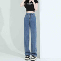 Elastic Waist Lyocell Jeans Women