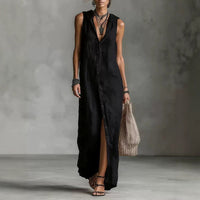 Sleeveless Long Dress Women's One-piece Dress