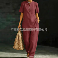 New Casual Shirt And Wide-leg Pants Two-piece Set