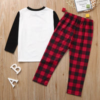 Christmas long sleeve parent-child suit