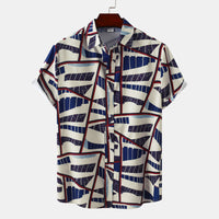 Hawaiian Floral Men's Short-sleeved Shirt Fashion