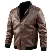 Men's Spring And Autumn Korean Casual Leather Jacket