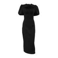 Summer Sexy Puff Sleeve Lace Up Dress For Women