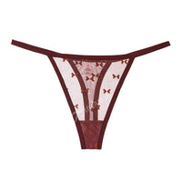 Sexy Hollow Lace Thong Low-rise Panties