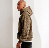 Leopard Print Hoodie Vintage Sweatshirt