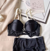 French Retro Girl Bra Detachable Shoulder Strap