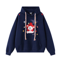 Starry Puppy Print Hoodie For Women Hooded Top