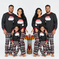 Christmas Printed Long Sleeve Casual Home Parent-child Set