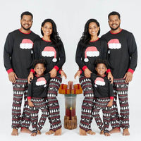 Christmas Printed Long Sleeve Casual Home Parent-child Set