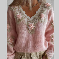 Womens Relaxed Cozy Soft Knit Pullover Sweater